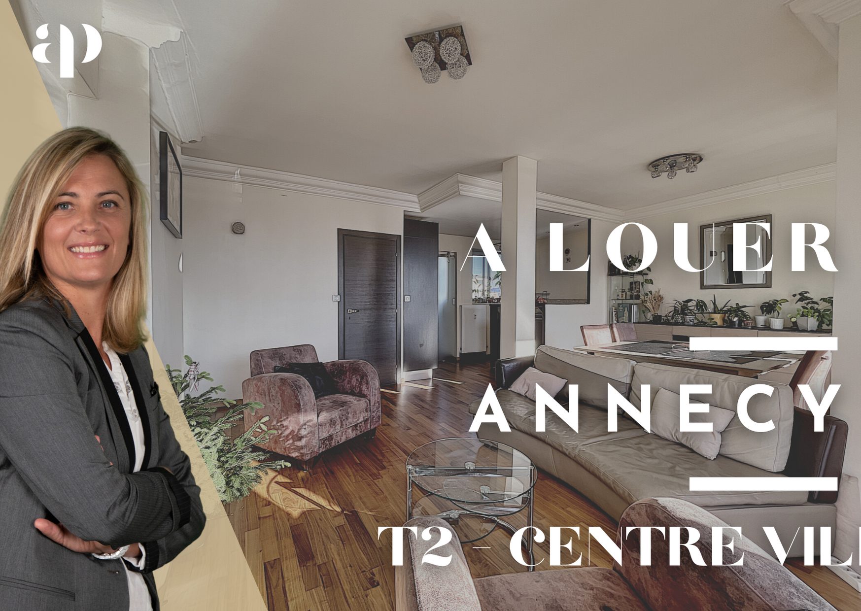 Type 2 à louer meublé avenue de chambéry dernier étage avec vue sur Château et montagnes