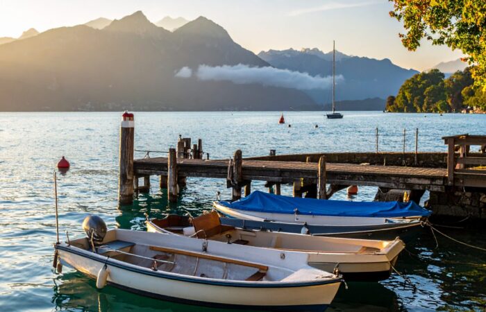 Lac d’Annecy et bateaux Lac d'Annecy et bateaux