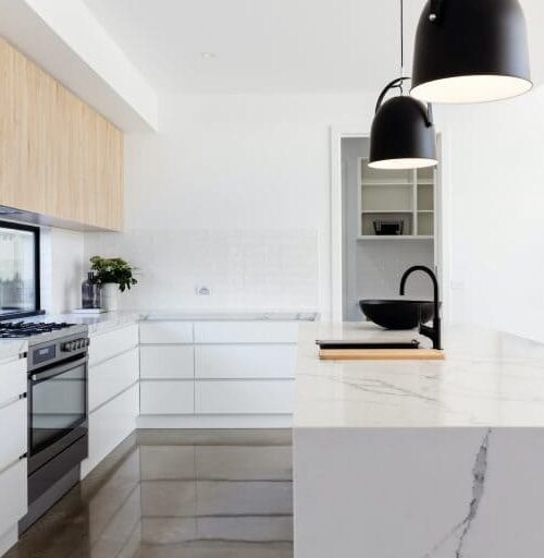 Cuisine dans un logement neuf